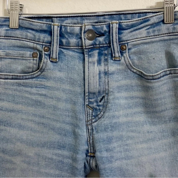 American Eagle Jeans Men 28x30 Light Wash Airflex Temp Tech Denim Stained Grunge - Picture 3 of 16